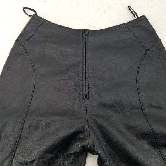 Vintage Verducci Genuine Leather Womans High Waist Pants Size 10 - Picture 8 of 12